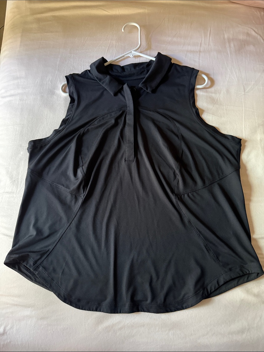 lululemon athletica Sleeveless Black Polo Tank Top